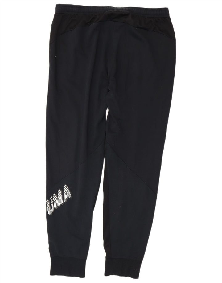 Puma Mens Graphic Tracksuit Trousers Joggers XL  Black
