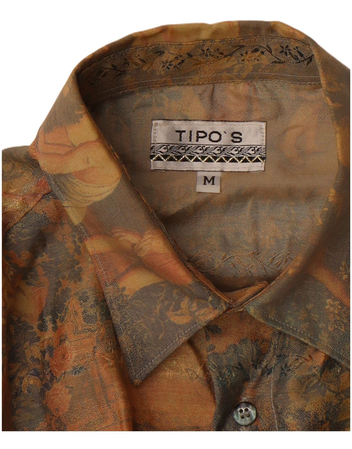 TIPO' S Mens Shirt Medium Multicoloured Floral