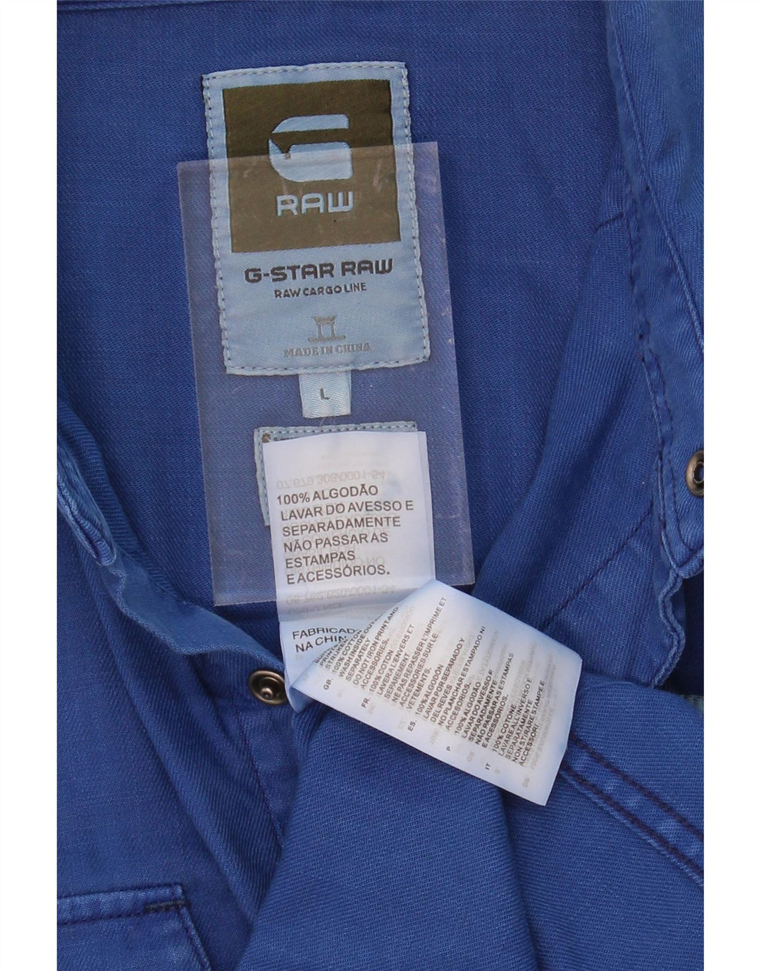 G-STAR Mens Denim Shirt Large Blue Cotton Vintage G-Star and Second-Hand G-Star from Messina Hembry 