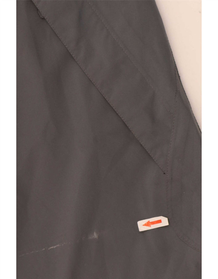 SALEWA Mens Hooded Rain Jacket UK 44 XL Grey Colourblock