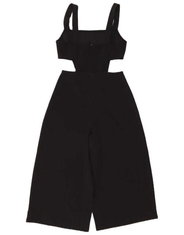 Zara Womens Sleeveless Jumpsuit UK 12 Medium Black