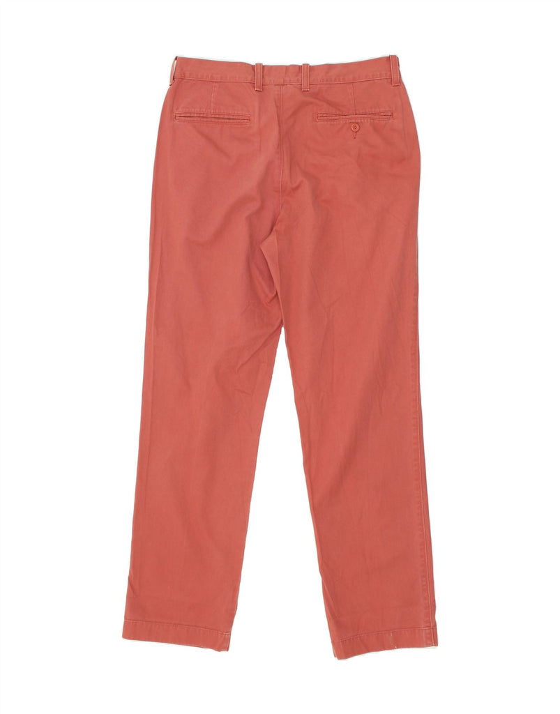 J. CREW Mens Straight Chino Trousers W31 L32 Red Cotton | Vintage J. Crew | Thrift | Second-Hand J. Crew | Used Clothing | Messina Hembry 