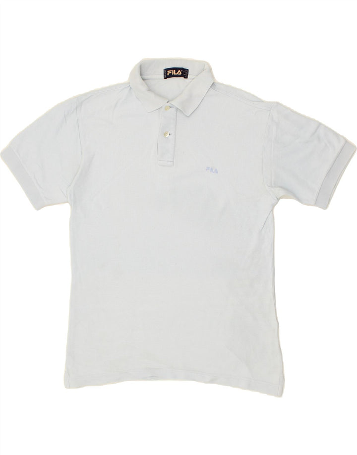 FILA Mens Polo Shirt IT 44 XS Blue Cotton Vintage Fila and Second-Hand Fila from Messina Hembry 