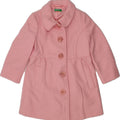 BENETTON Baby Girls Overcoat 12-18 Months Pink Wool Vintage Benetton and Second-Hand Benetton from Messina Hembry 