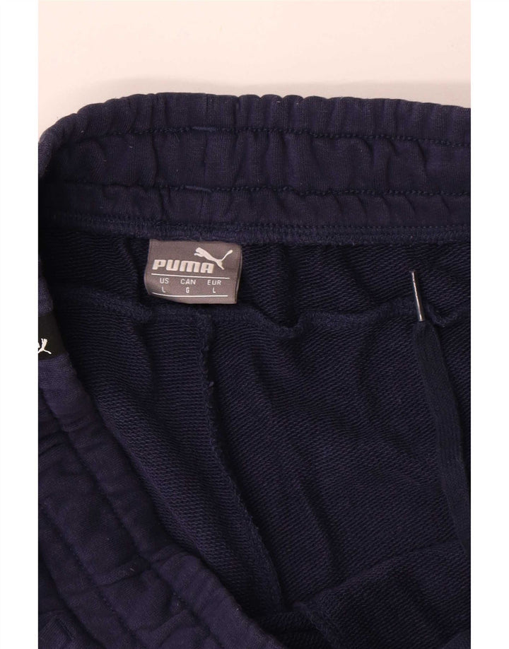 Puma Mens Graphic Sport Shorts Large Navy Blue