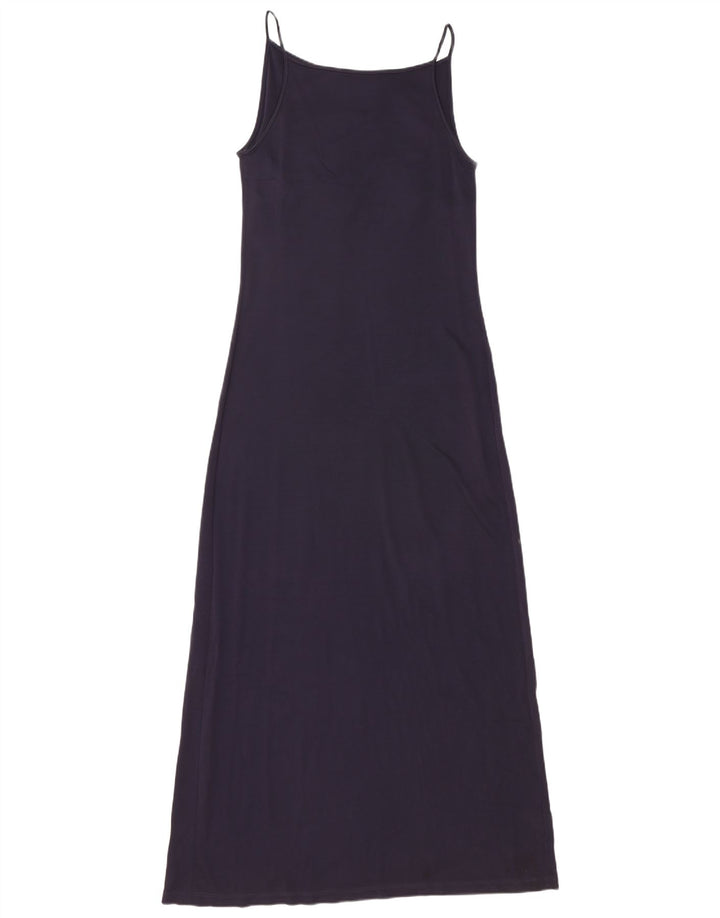 Max Mara Womens Maxi Sundress UK 12 Medium Navy Blue Viscose