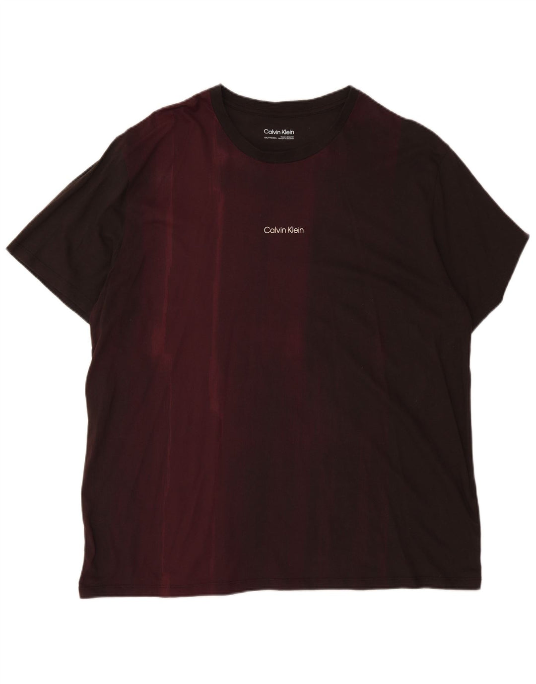 Calvin Klein Mens T-Shirt Top 2XL Burgundy