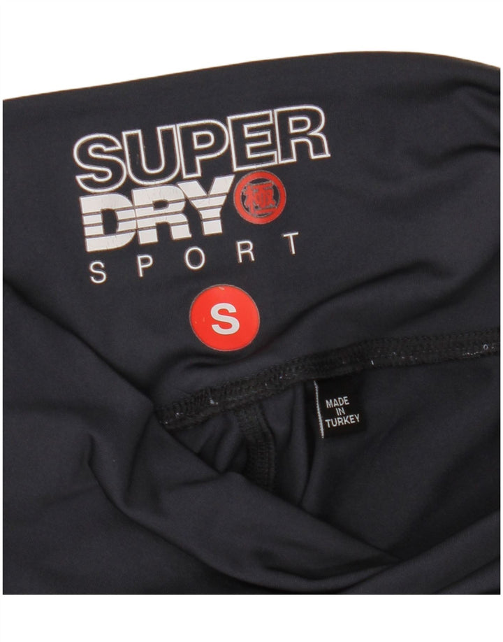 Superdry Womens Graphic Leggings UK 8 Small Navy Blue Colourblock
