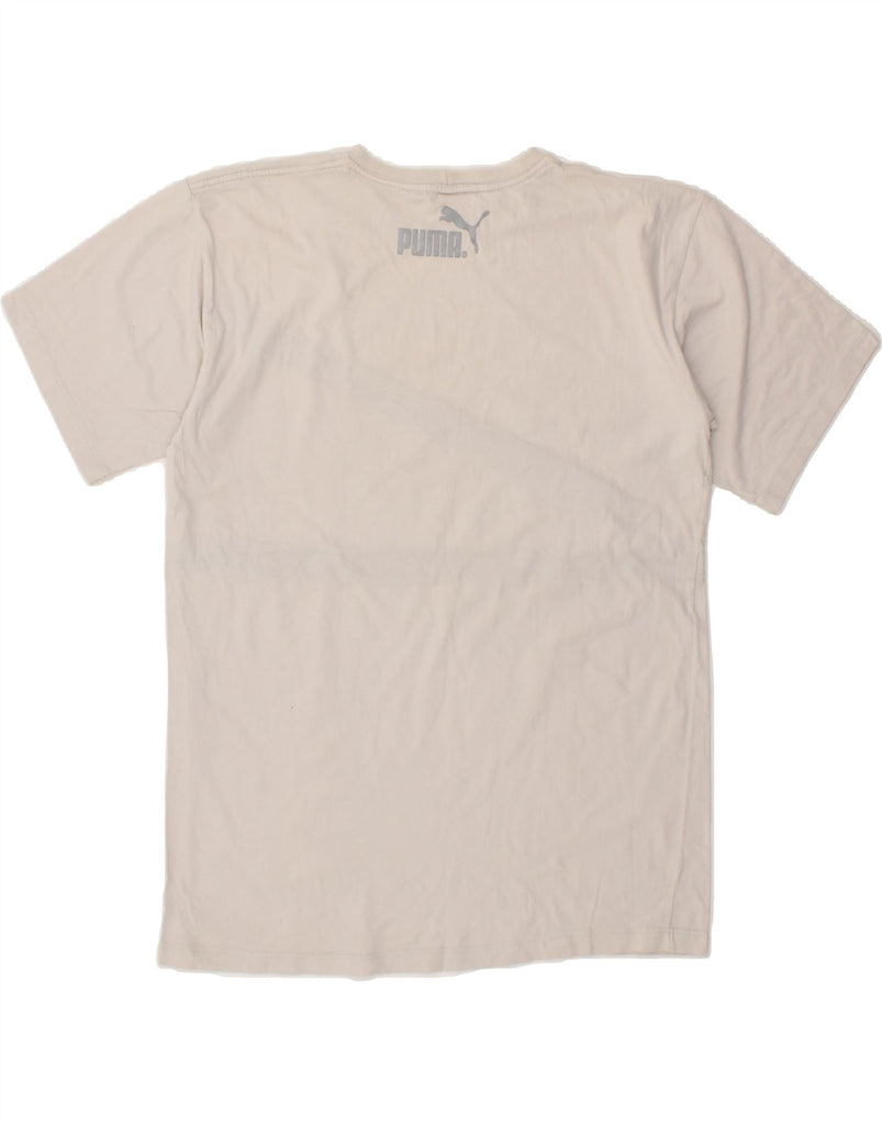 PUMA Mens Graphic T-Shirt Top Medium White Cotton Vintage Puma and Second-Hand Puma from Messina Hembry 