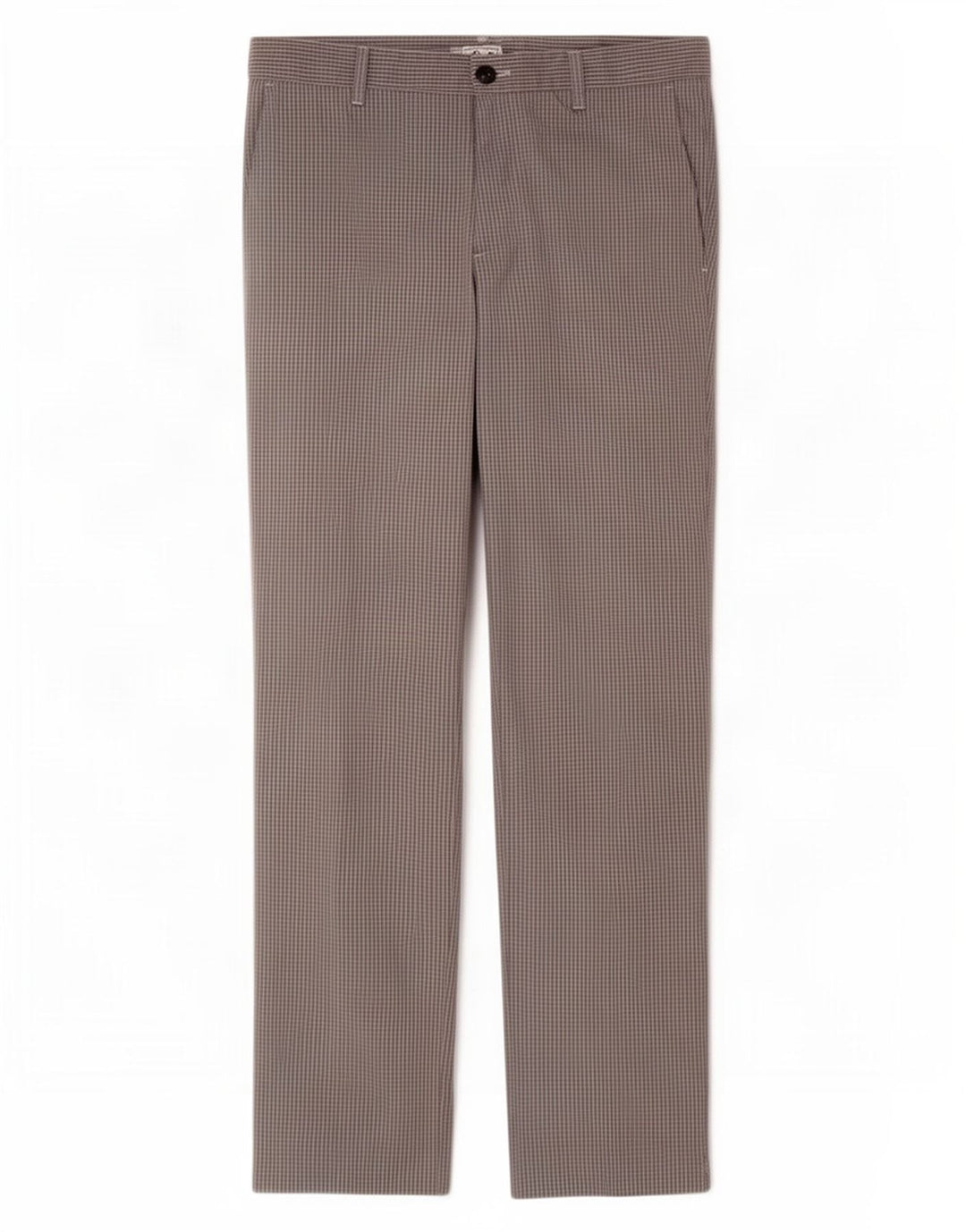 Adidas Mens Straight Chino Trousers W32 L30 Grey Gingham Polyester