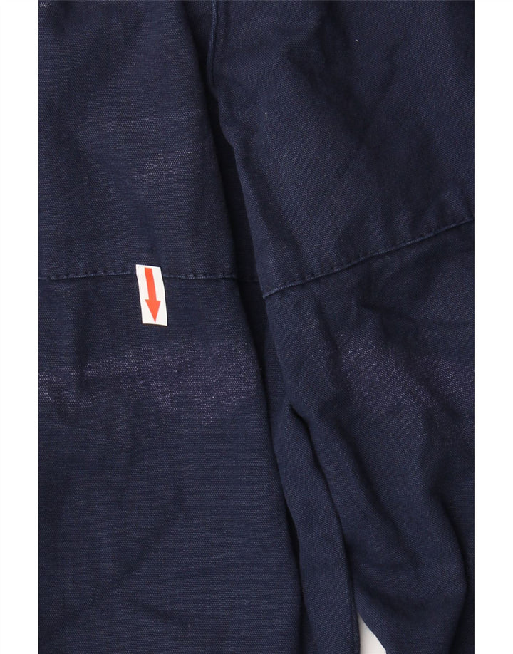 Murphy & Nye Mens Straight Cargo Trousers W29 L29 Navy Blue Cotton