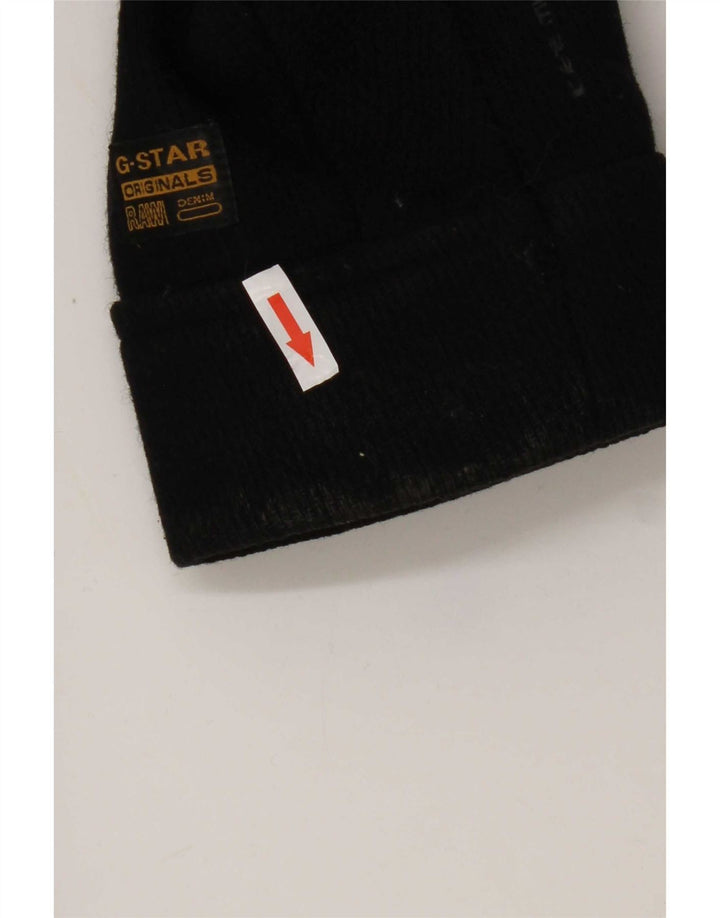 G-Star Mens Overcoat UK 42 XL Black Wool