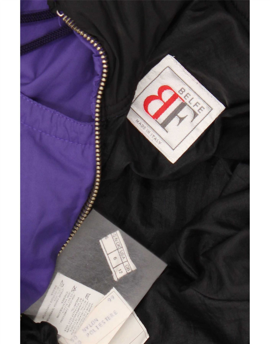 Belfe Womens Ski Jumpsuit UK 12 Medium Purple Floral Nylon