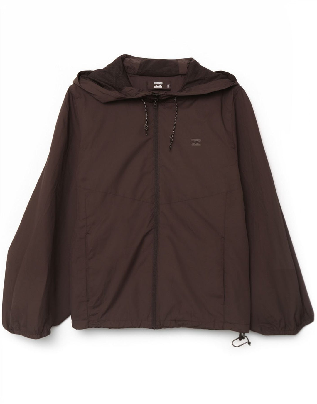 Billabong Mens Hooded Rain Jacket UK 40 Large Black Polyester