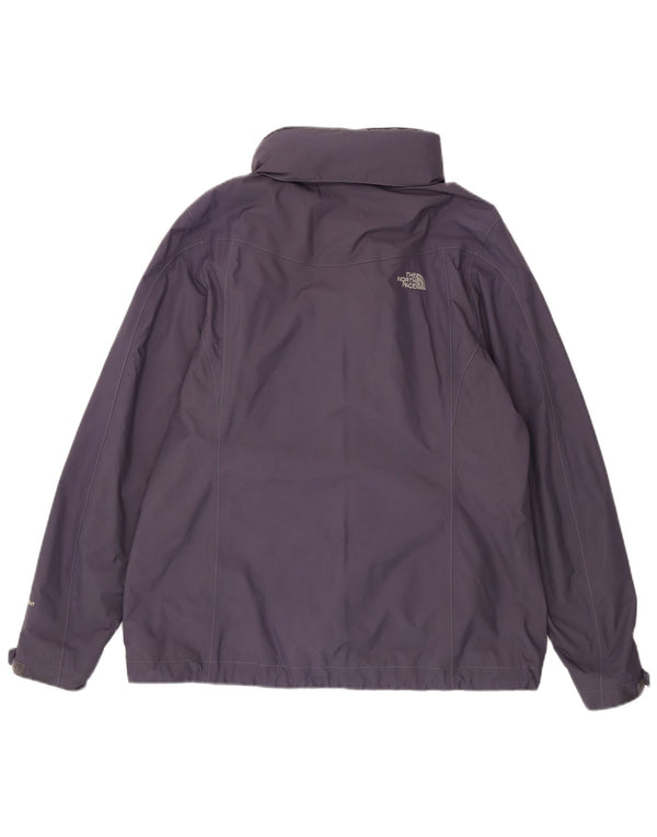 The North Face Womens Hooded Windbreaker Jacket UK 40 Large Purple Nylon