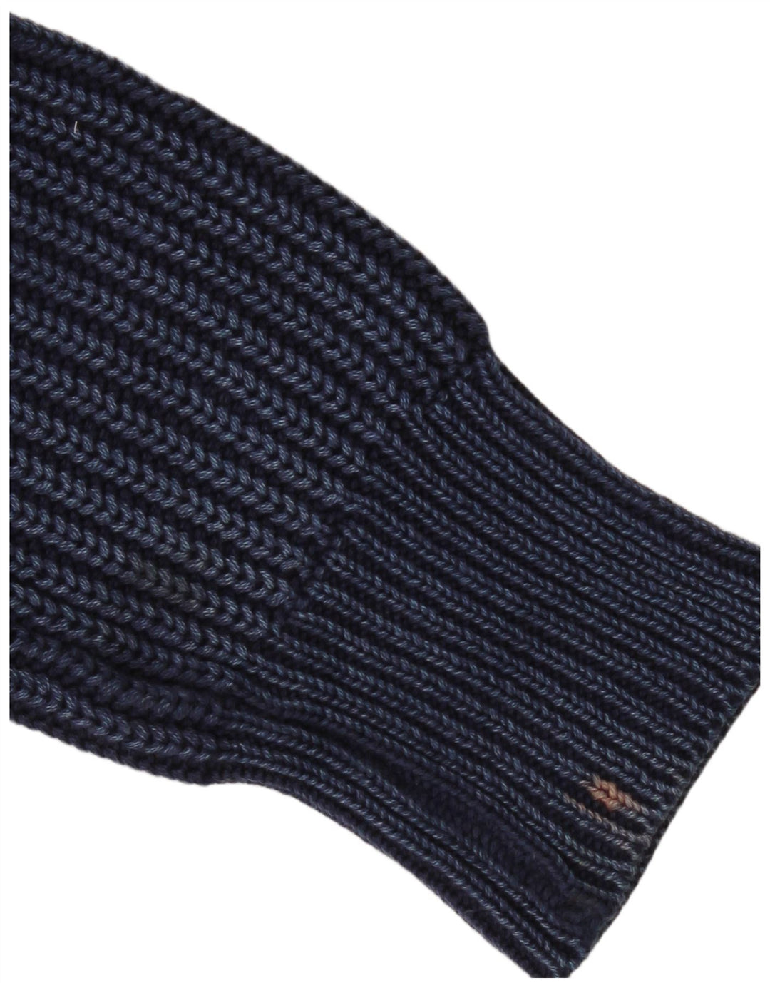 Replay Womens Turtle Neck Jumper Sweater UK 14 Medium Navy Blue Cotton