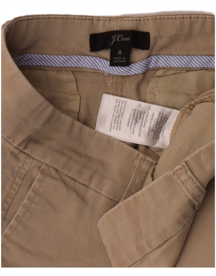 J. CREW Womens Chino Shorts US 8 Medium W30 Beige Cotton