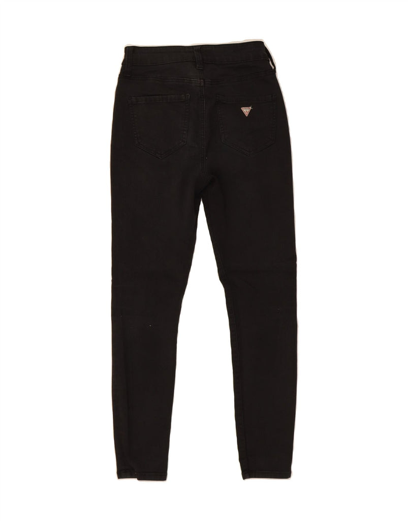GUESS Womens Skinny Jeans W27 L24 Black Cotton Vintage Guess and Second-Hand Guess from Messina Hembry 