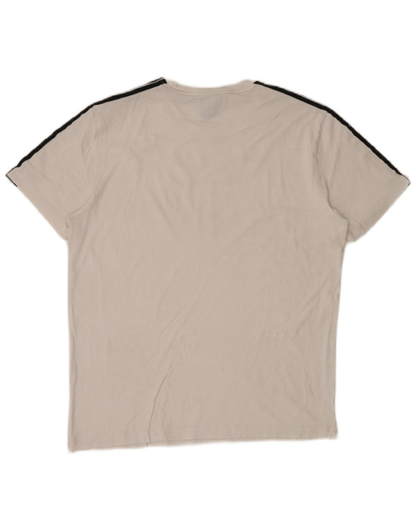 Champion Mens Graphic T-Shirt Top Medium White Colourblock