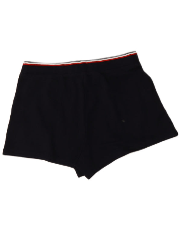Tommy Hilfiger Womens Sport Shorts UK 16 Large Navy Blue Cotton
