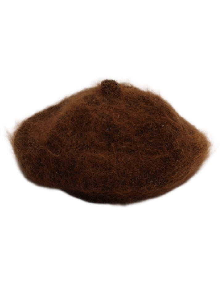 Vintage Womens Beret Hat Medium Brown Classic