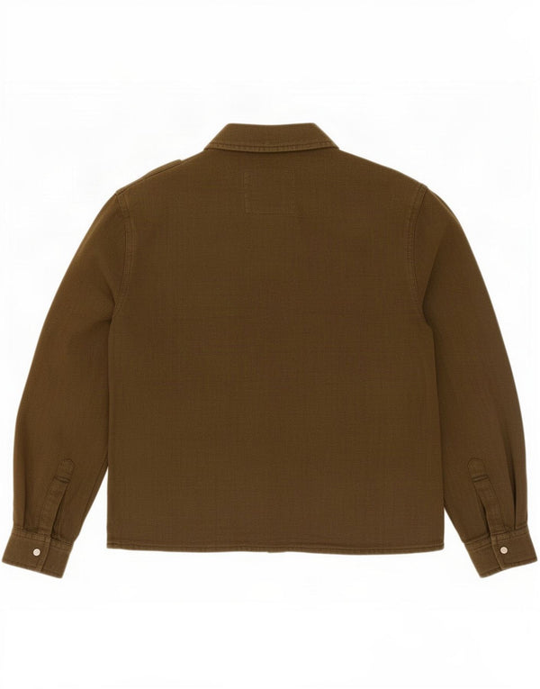 Zara Womens Oversized Military Shirt UK 6 XS Green