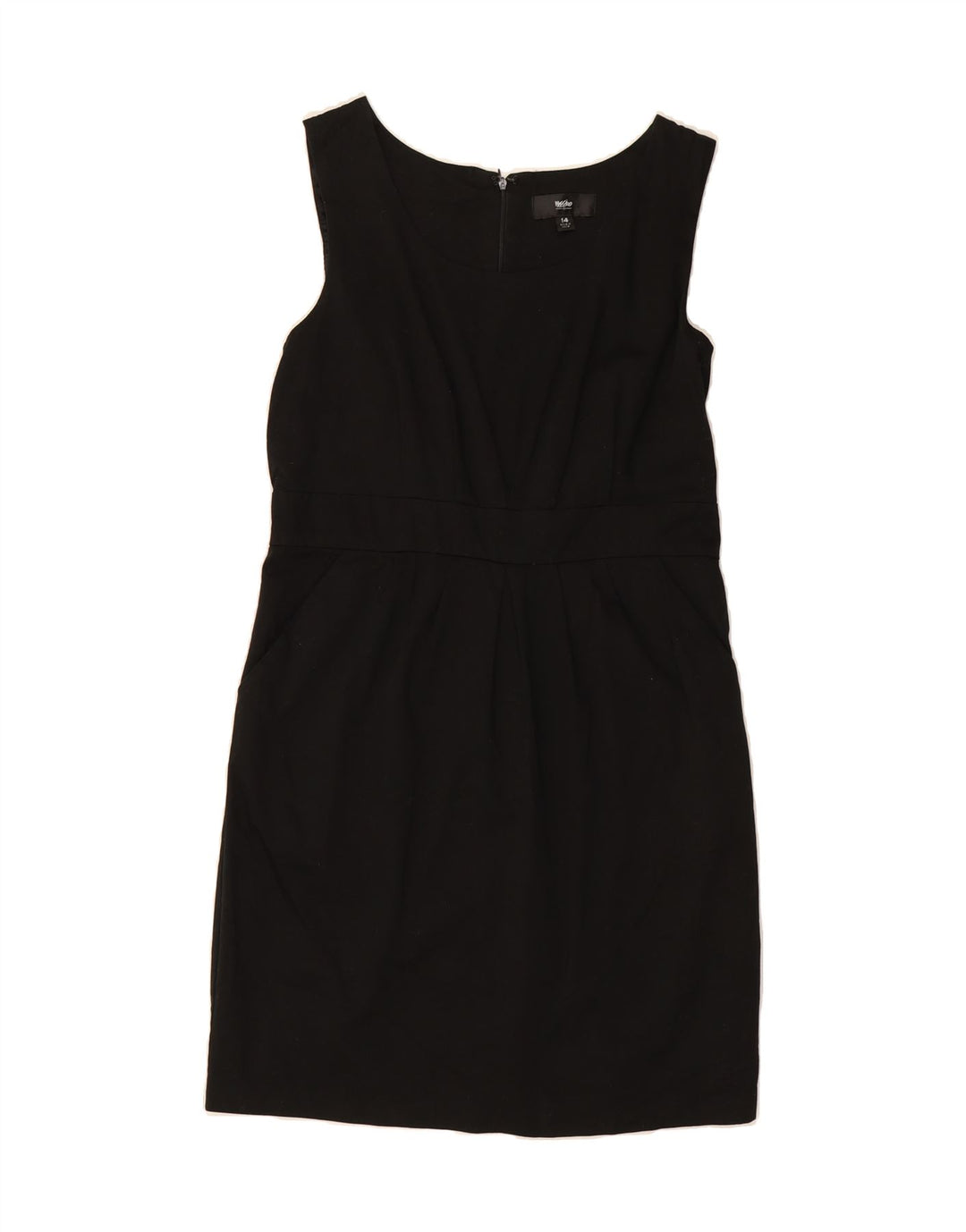 MOSSIMO Womens Sleeveless Sheath Dress US 14 XL Black Cotton Vintage Mossimo and Second-Hand Mossimo from Messina Hembry 