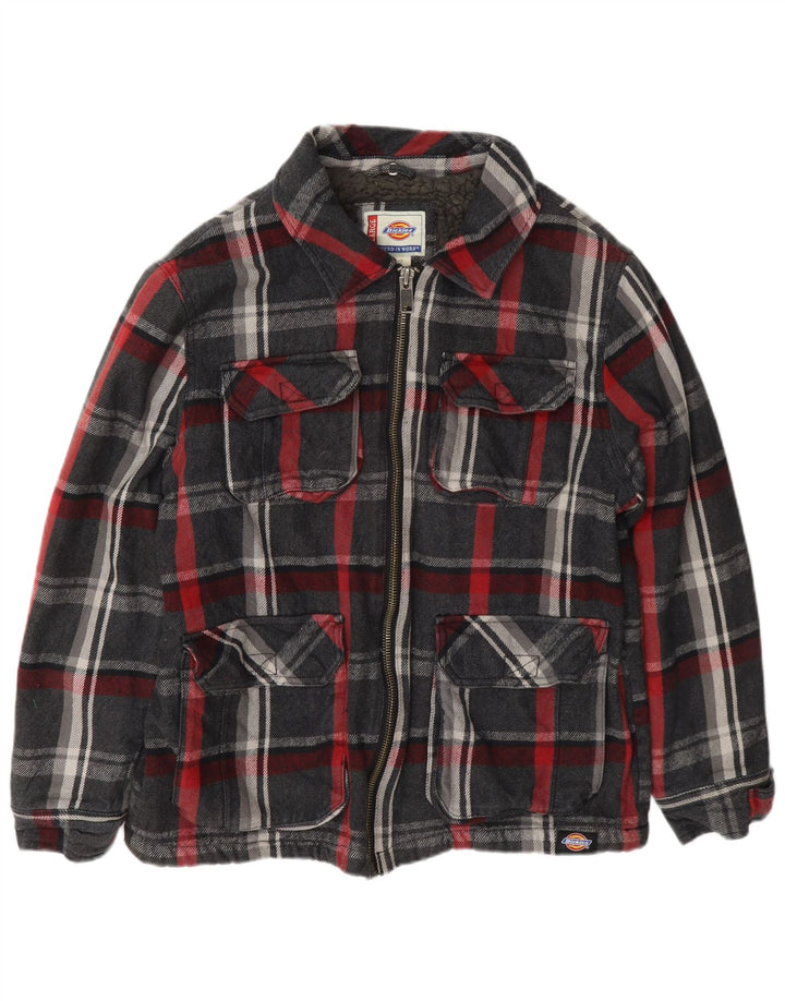 Dickies Mens Sherpa Utility Jacket UK 40 Large Multicoloured Check Cotton