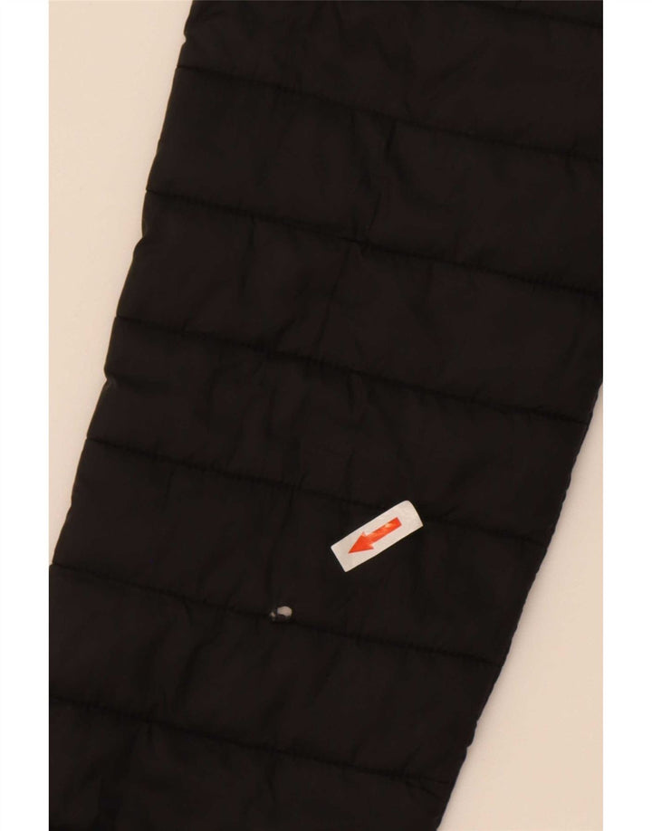 Champion Boys Hooded Padded Jacket 11-12 Years Large Black Polyester