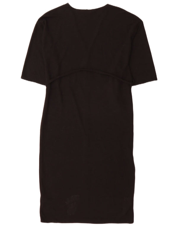 Zara Womens Oversized Maxi Dress UK 10 Small Black Polyester