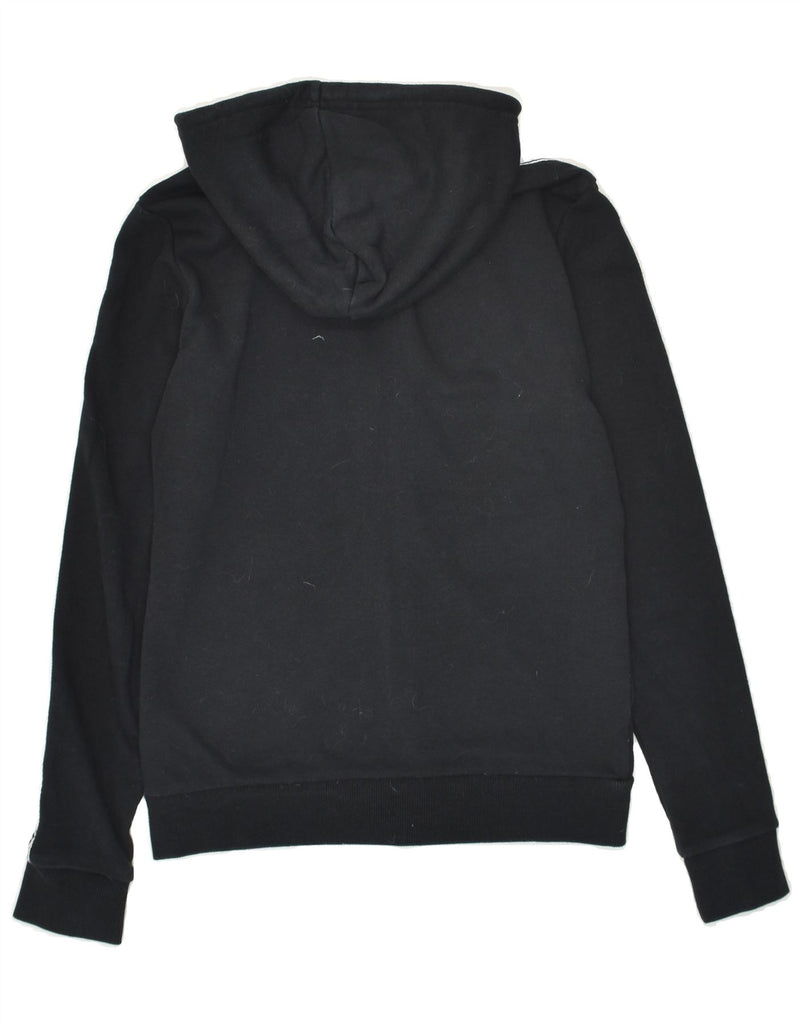 PUMA Womens Graphic Zip Hoodie Sweater UK 6 XS Black Cotton Vintage Puma and Second-Hand Puma from Messina Hembry 