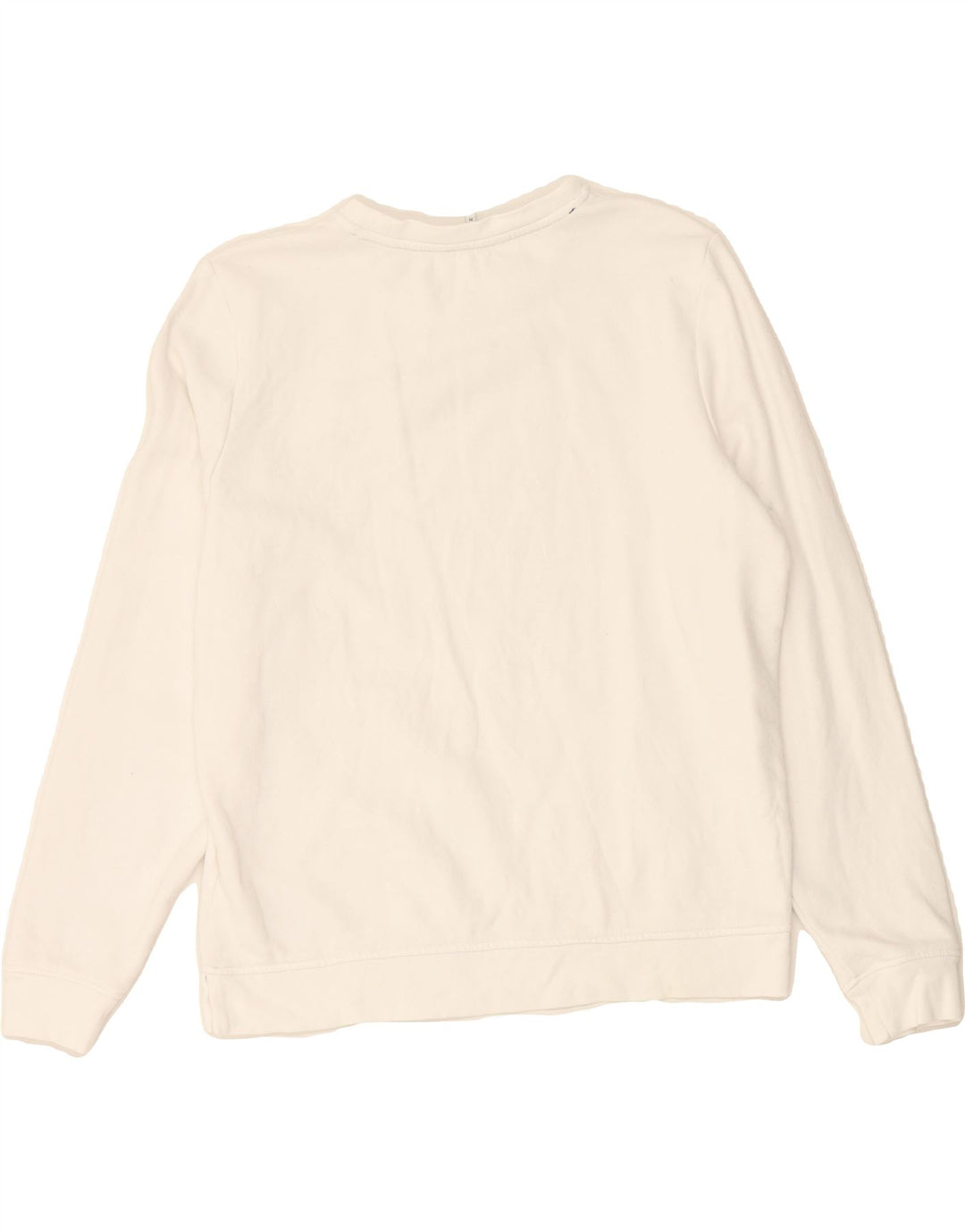 TOMMY HILFIGER Womens Sweatshirt Jumper UK 14 Medium White Cotton Vintage Tommy Hilfiger and Second-Hand Tommy Hilfiger from Messina Hembry 