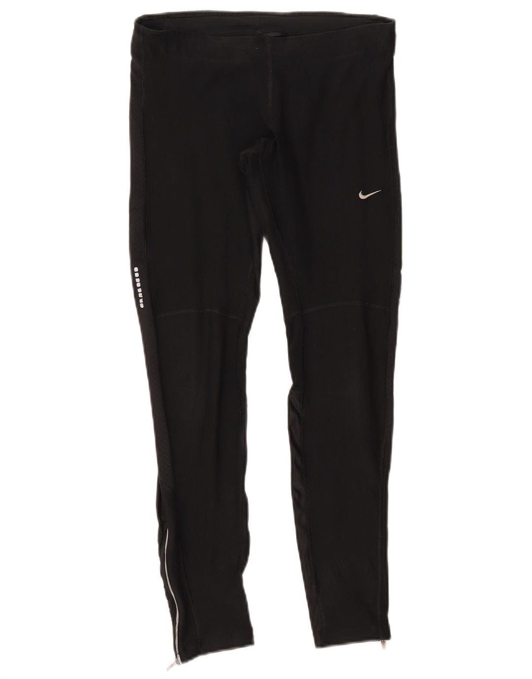 Nike Womens Dri Fit Leggings UK 14 Medium  Black Polyester