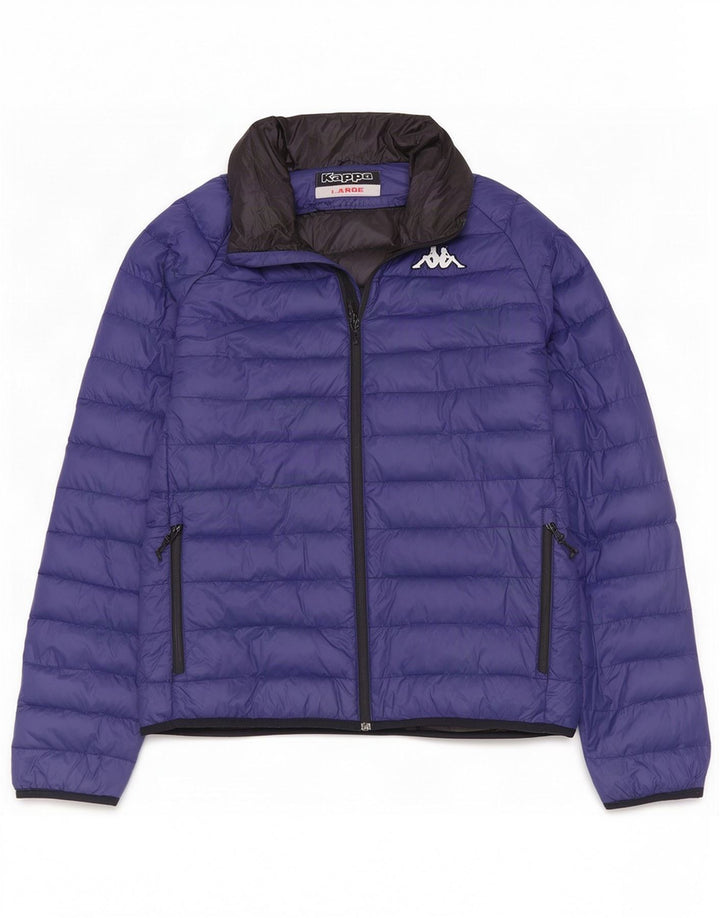 Kappa Mens Padded Jacket UK 40 Large Navy Blue Polyamide