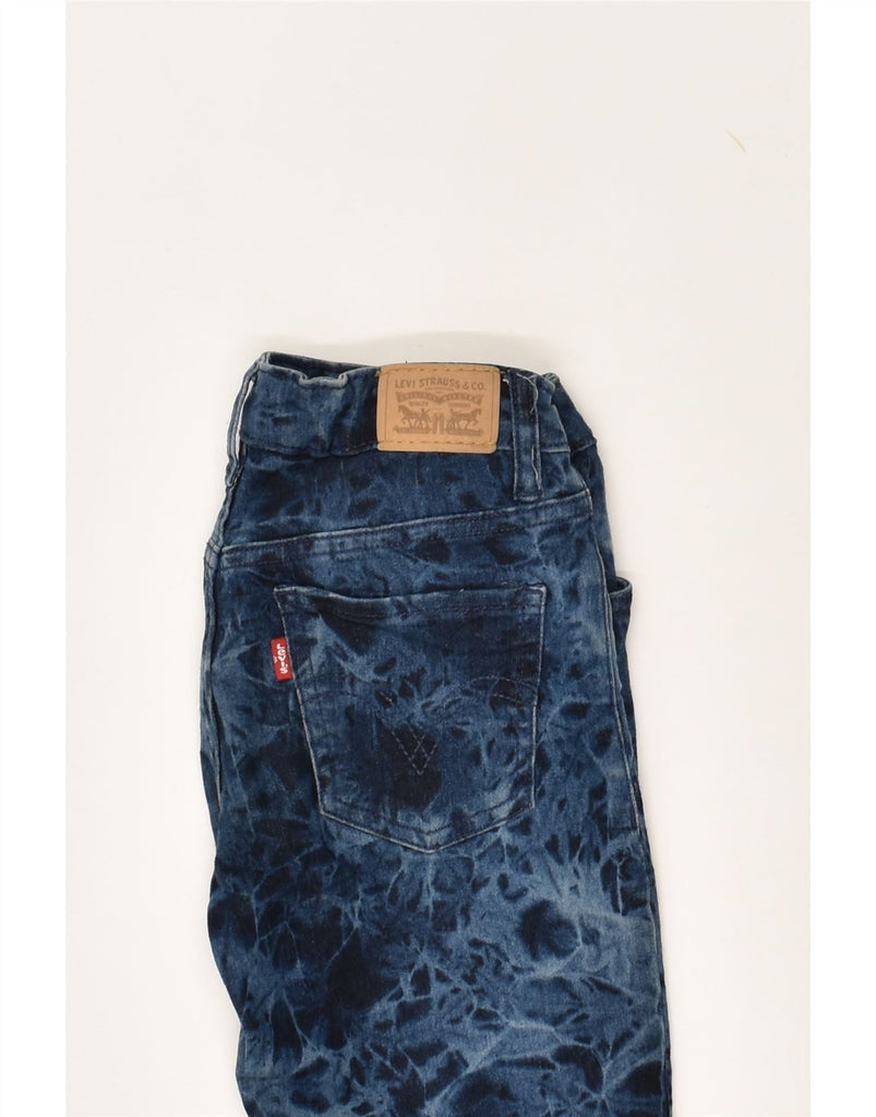 LEVI'S Boys 710 Skinny Jeans 9-10 Years W22 L26 Navy Blue Tie Dye Cotton | Vintage Levi's | Thrift | Second-Hand Levi's | Used Clothing | Messina Hembry 