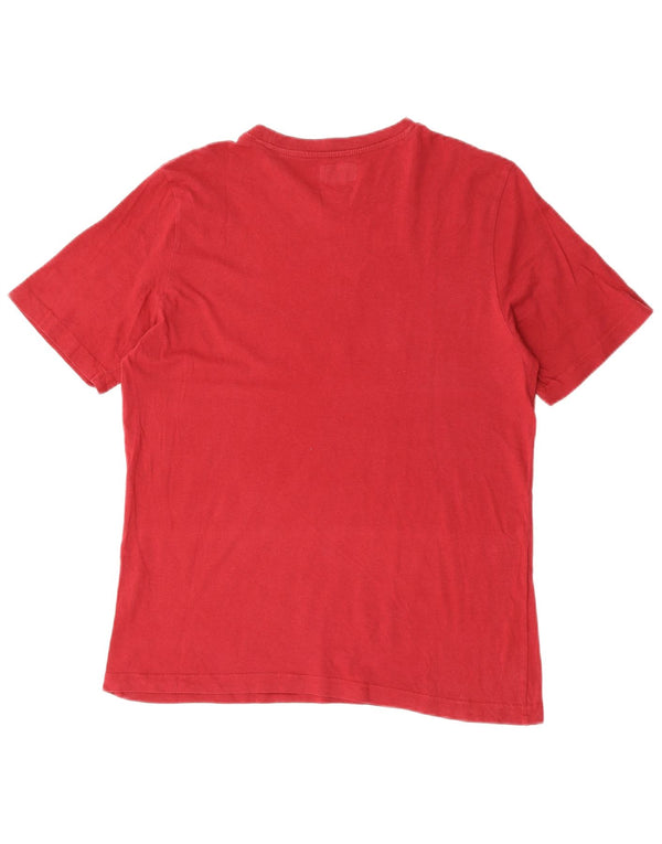 Kappa Mens Graphic T-Shirt Top Medium Red Cotton