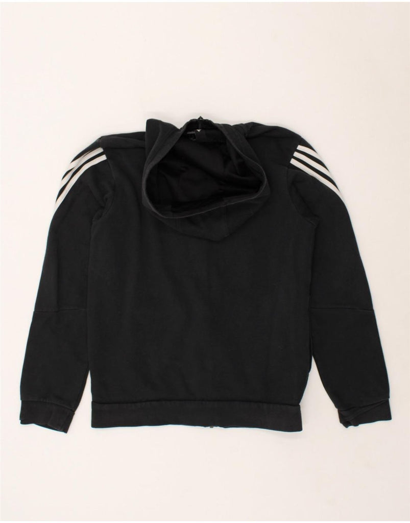 ADIDAS Mens Zip Hoodie Sweater Small Black | Vintage Adidas | Thrift | Second-Hand Adidas | Used Clothing | Messina Hembry 