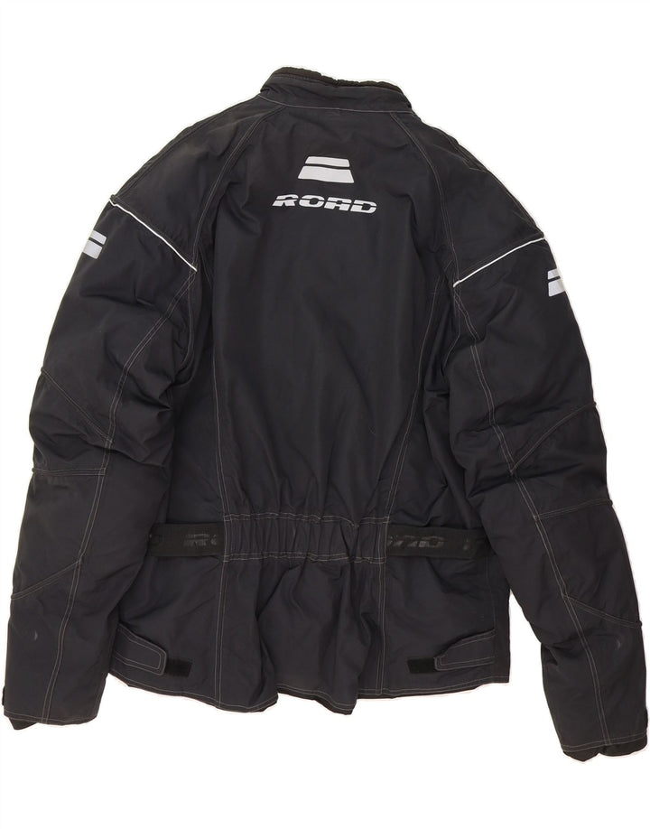 POLO Mens Graphic Racer Jacket UK 42 XL Black Polyester Vintage POLO and Second-Hand POLO from Messina Hembry 