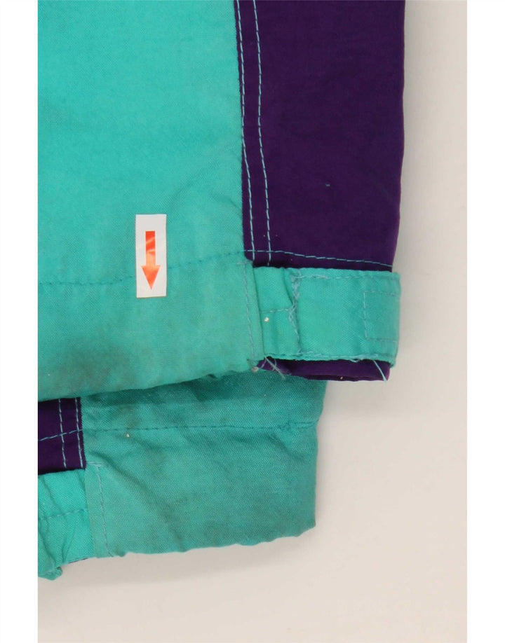 Great Escapes Mens Hooded Ski Jacket IT 48 Medium Green Colourblock