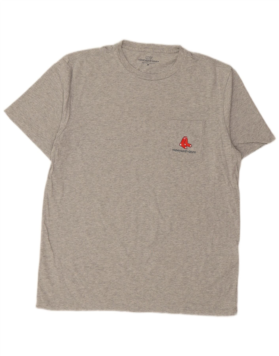 Vineyard Vines Mens Graphic T-Shirt Top Medium Grey Cotton