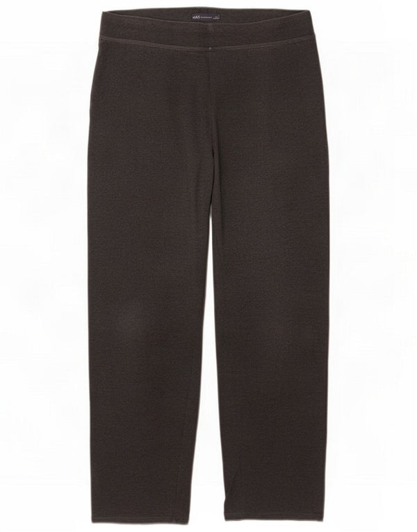 Marks & Spencer Womens Tracksuit Trousers UK 16 Large Grey Cotton