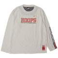 Nike Mens Graphic Top Long Sleeve UK 39/41 Medium White Cotton