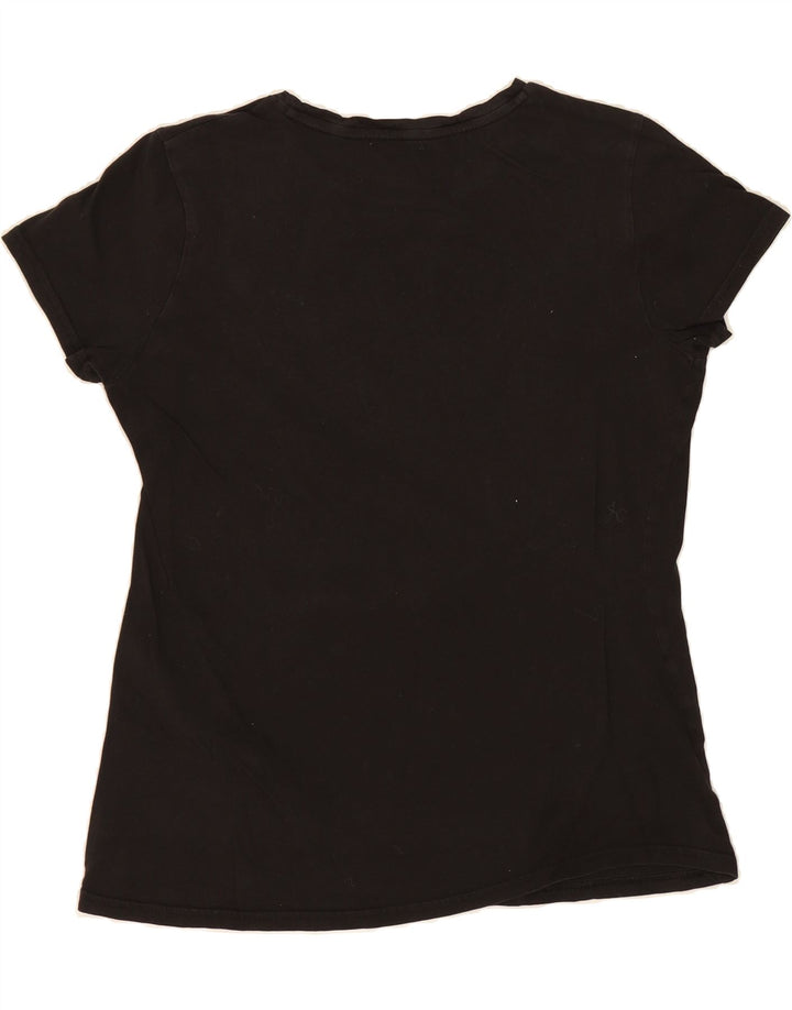 PUMA Womens Graphic T-Shirt Top UK 14 Medium Black Cotton Vintage Puma and Second-Hand Puma from Messina Hembry 