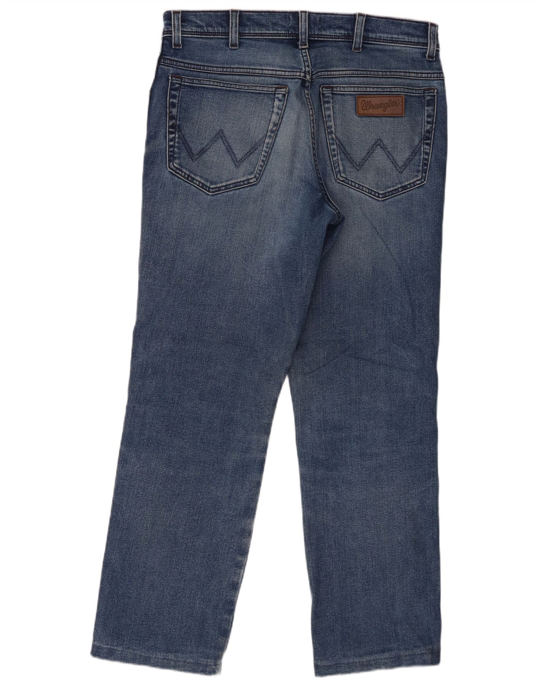 Wrangler Mens Texas Straight Jeans W34 L29 Blue Cotton
