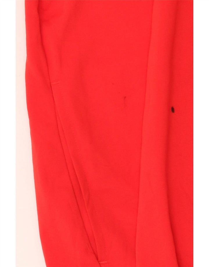 Puma Boys Tracksuit Top Jacket 15-16 Years Red Colourblock Polyester