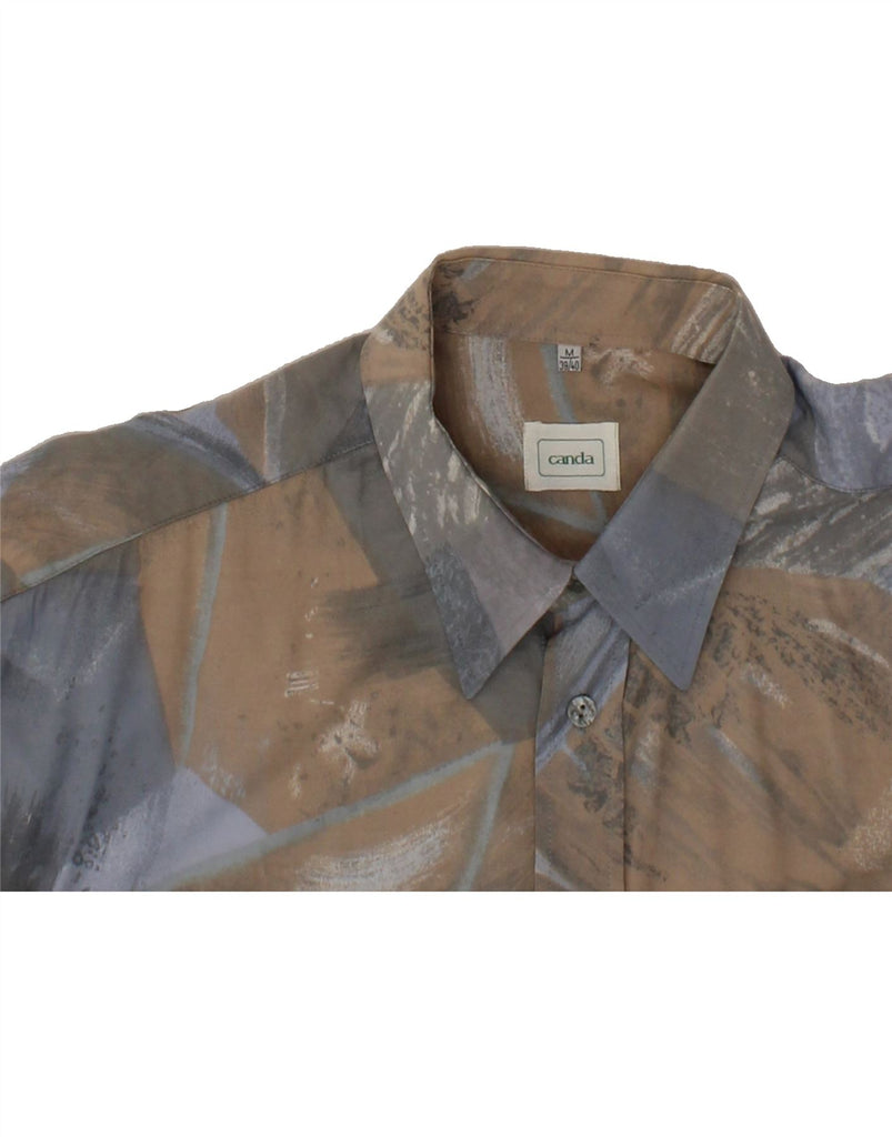 CANDA Mens Abstract Pattern Shirt Size 39/40 Medium Multicoloured Vintage Canda and Second-Hand Canda from Messina Hembry 