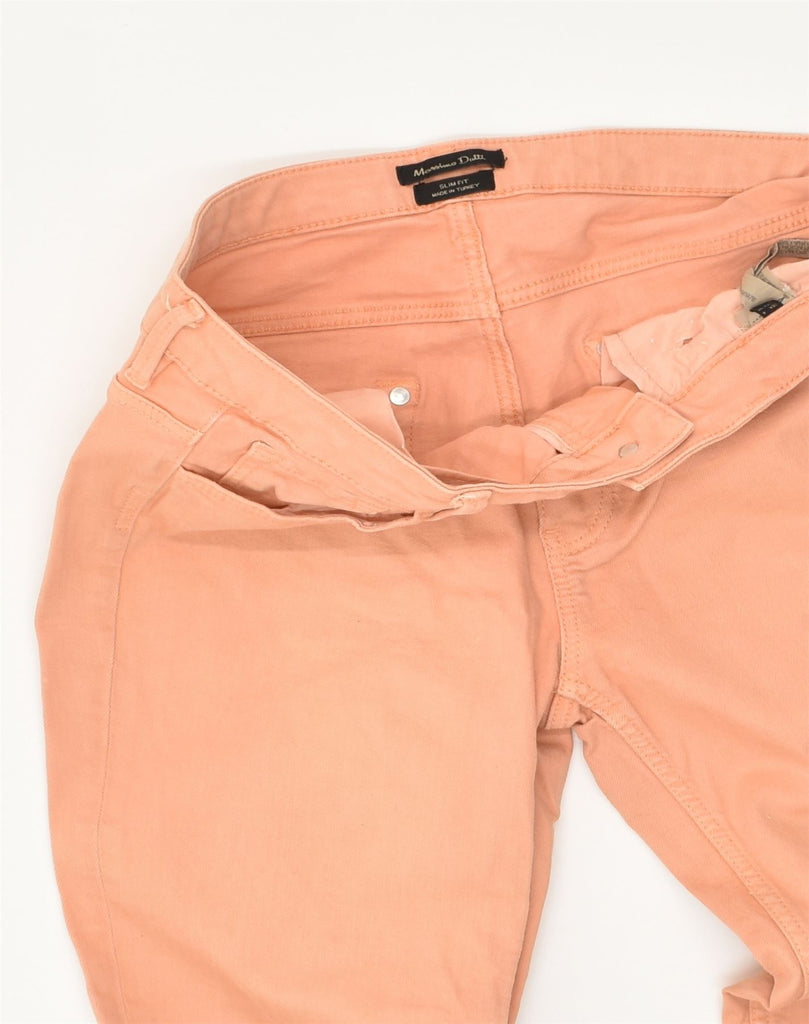 MASSIMO DUTTI Womens Slim Jeans W26 L28 Orange Cotton | Vintage Massimo Dutti | Thrift | Second-Hand Massimo Dutti | Used Clothing | Messina Hembry 