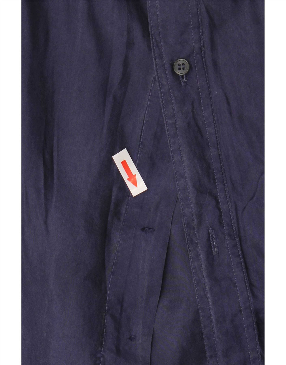 Robert Stock Mens Shirt XL Navy Blue Silk