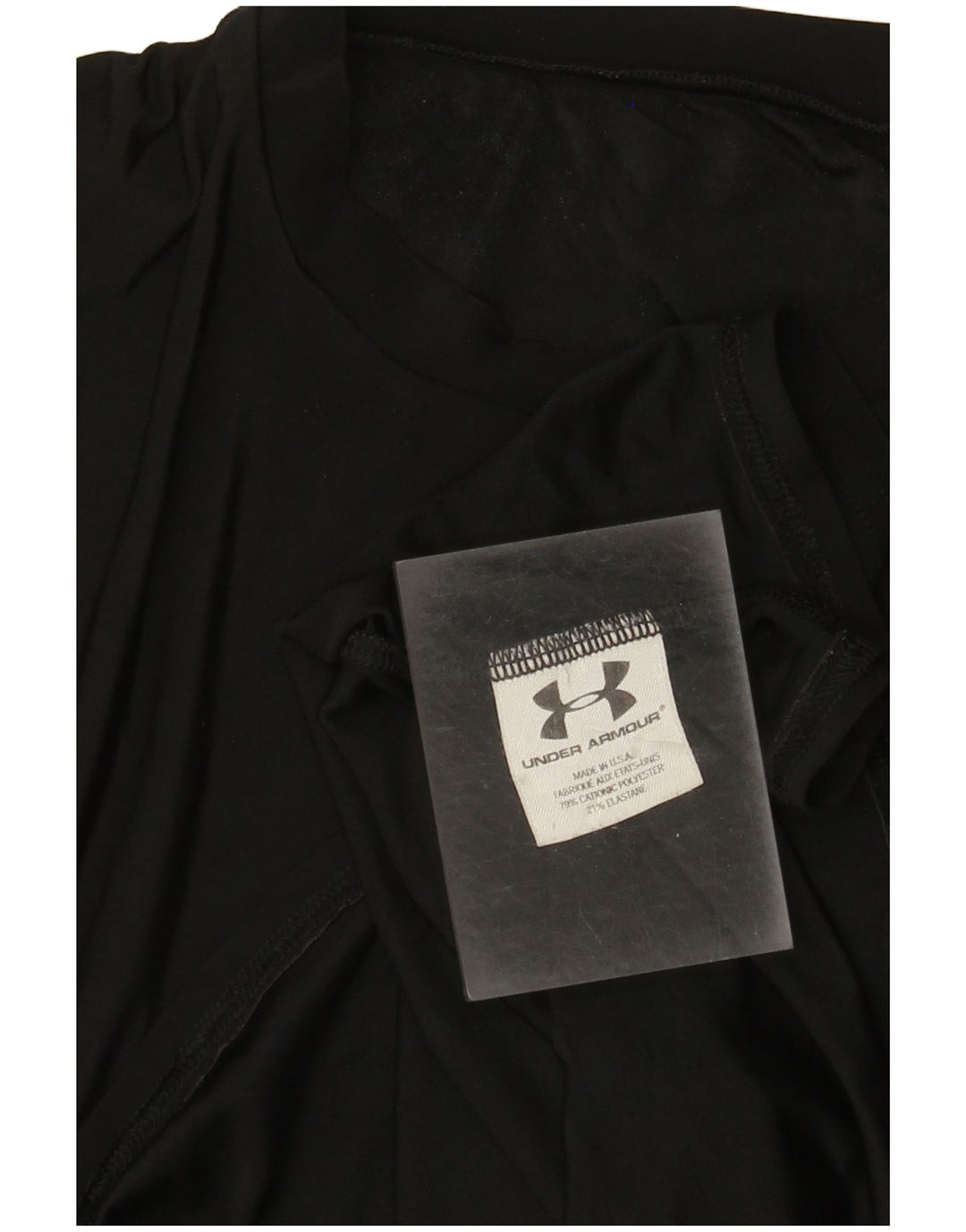 Under Armour Mens T-Shirt Top Small Black Cotton