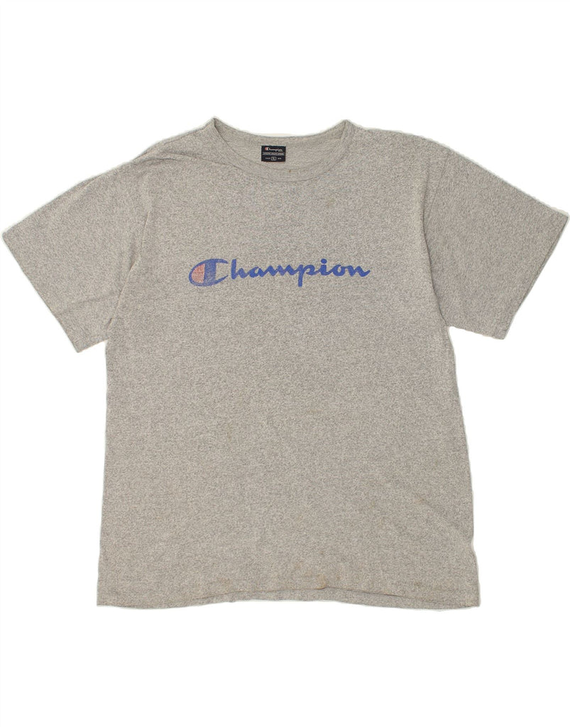 CHAMPION Mens Graphic T-Shirt Top XL Grey Flecked | Vintage Champion | Thrift | Second-Hand Champion | Used Clothing | Messina Hembry 